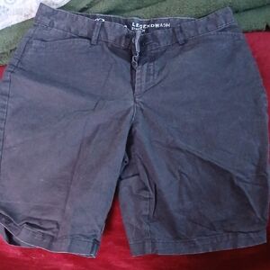 Eddie Bauer Women's Gray Flat Front Shorts